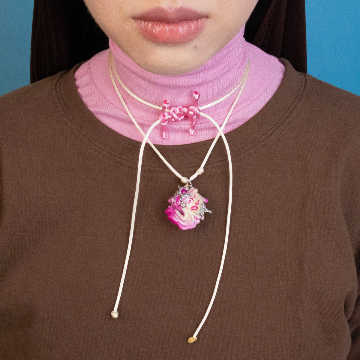 Solenne Candied Platina Necklace