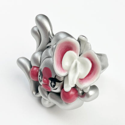 (Made-to-Order) Silver Necrofloria Suki Ring