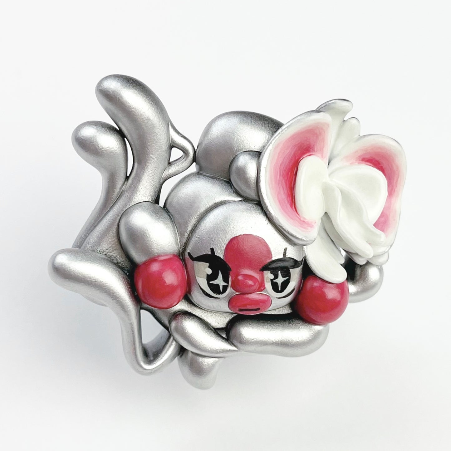 (Made-to-Order) Silver Necrofloria Suki Ring