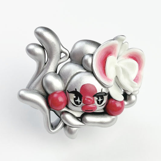 (Made-to-Order) Silver Necrofloria Suki Ring