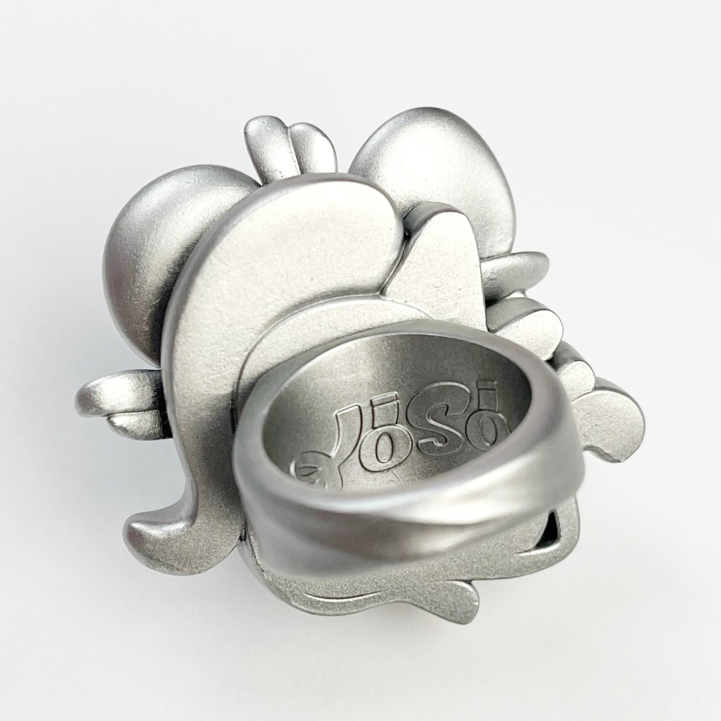 (Made-to-Order) Silver Necrofloria Hana Ring