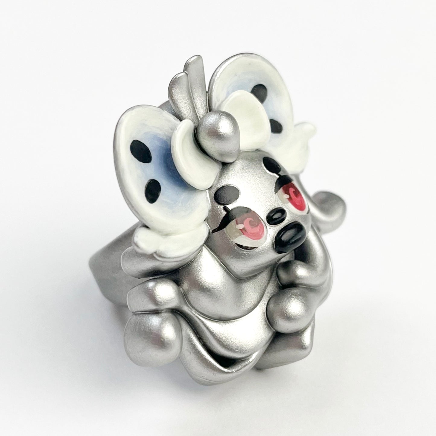 (Made-to-Order) Silver Necrofloria Hana Ring