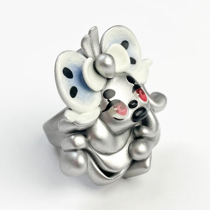 (Made-to-Order) Silver Necrofloria Hana Ring