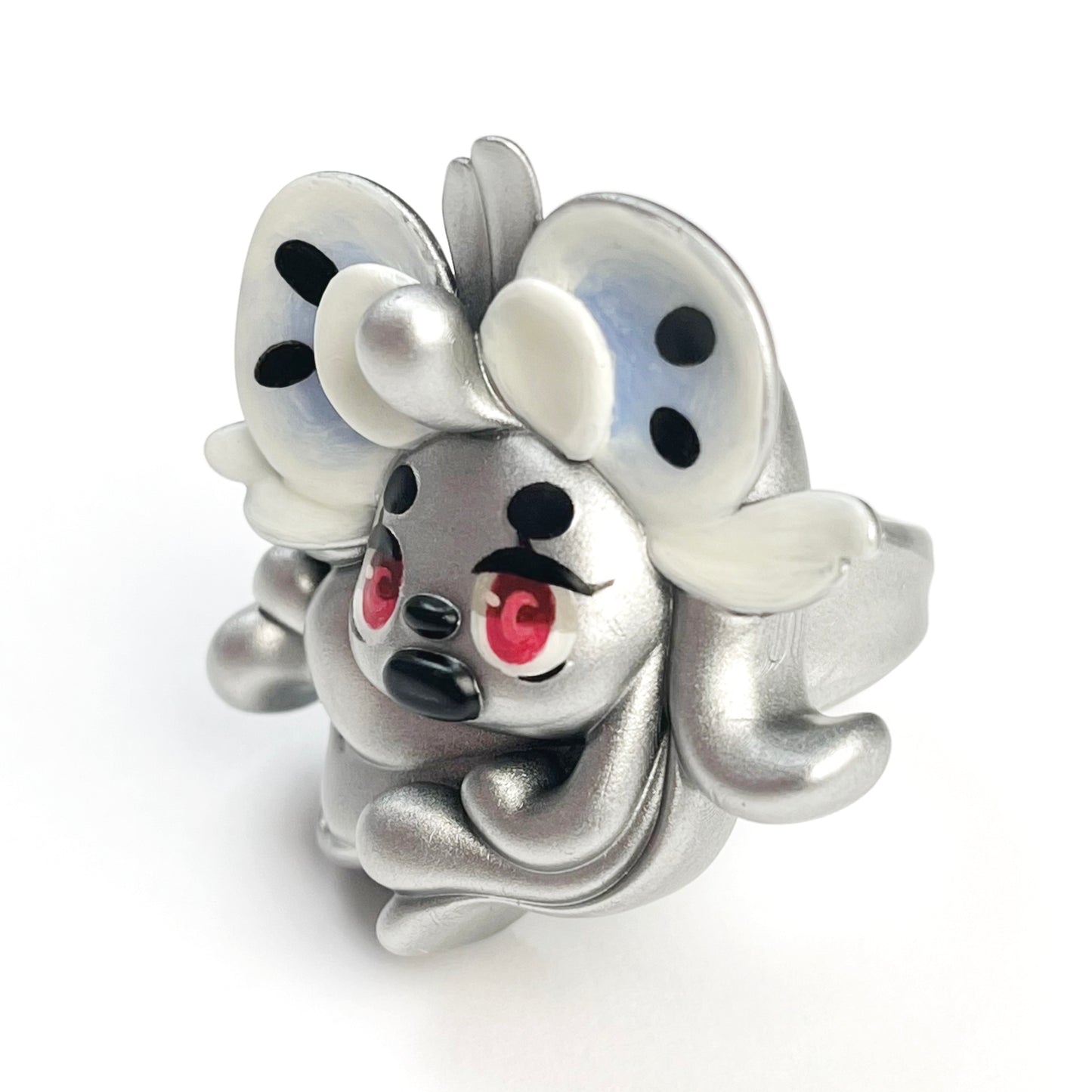 (Made-to-Order) Silver Necrofloria Hana Ring